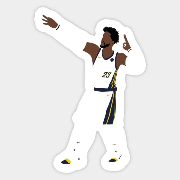 Wesley Matthews Pacers Sticker by xRatTrapTeesx